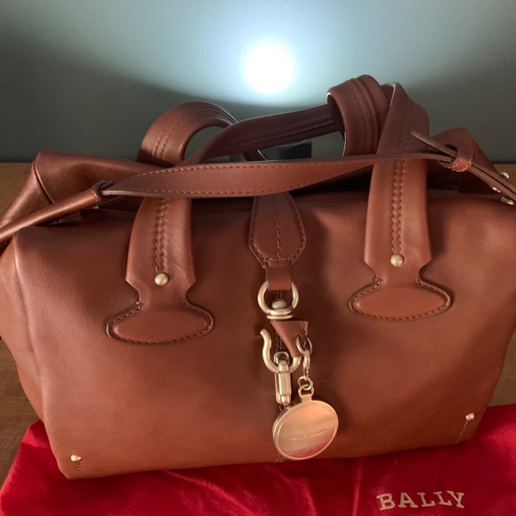 BALLY  BALLY  Leather Tote Bag with Shoulder Strap - Picture 4 of 5